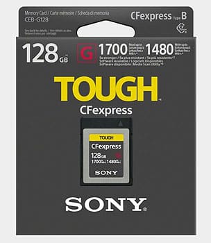 Sony Tough CEB-G128 CFexpress Type B 128GB Memory Card