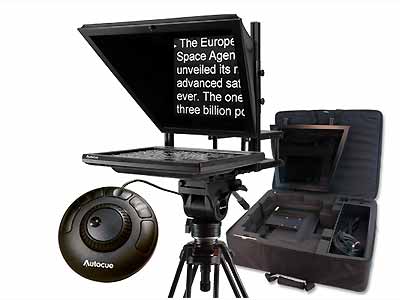 Autocue 17" Prompter Package, QStart, Controller & Carry Case